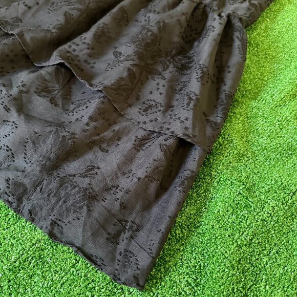 Wild Fable Black Tiered Fit & Flare Ajustable Spaghetti Straps Mini Dress Size M - Picture 6 of 13